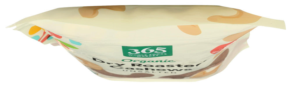 365 by Whole Foods Market organic dry roasted cashews organic label signals trusted sourcing