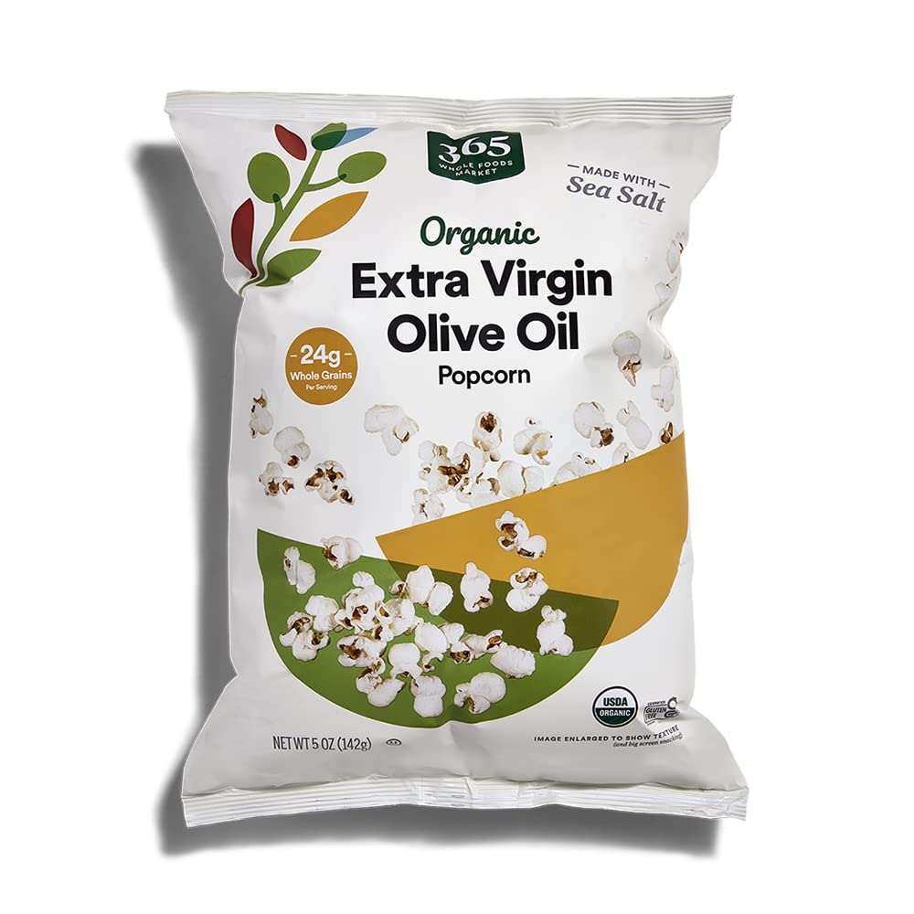 365 by Whole Foods Market organic olive oil popcorn bag for a premium snack