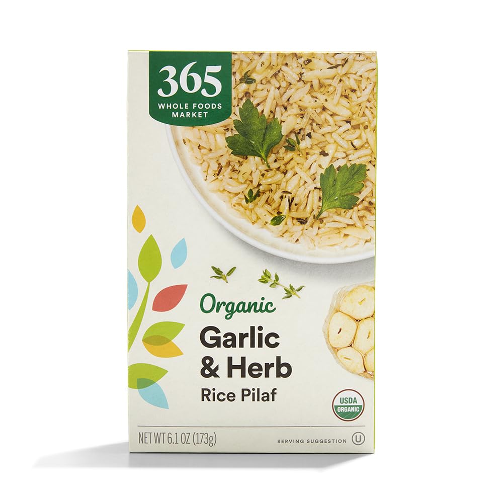365 by Whole Foods Market garlic herb rice pilaf pack for quick, flavorful sides