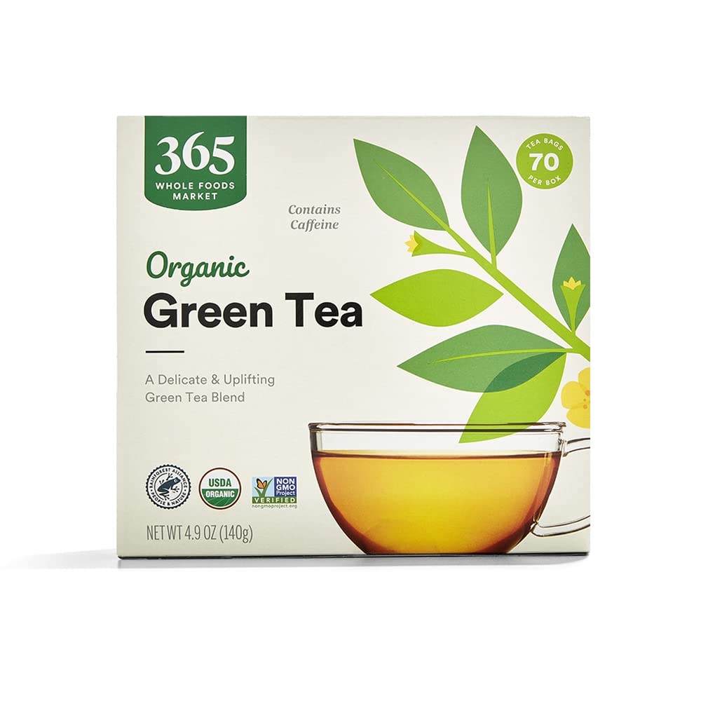 365 by Whole Foods Market Organic Green Tea box – convenient daily ritual with USDA organic quality.