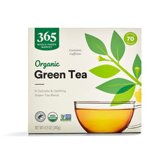 365 by Whole Foods Market Organic Green Tea box – convenient daily ritual with USDA organic quality.