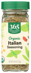 365 by Whole Foods Market Organic Italian Seasoning bottle front for pasta and sauces