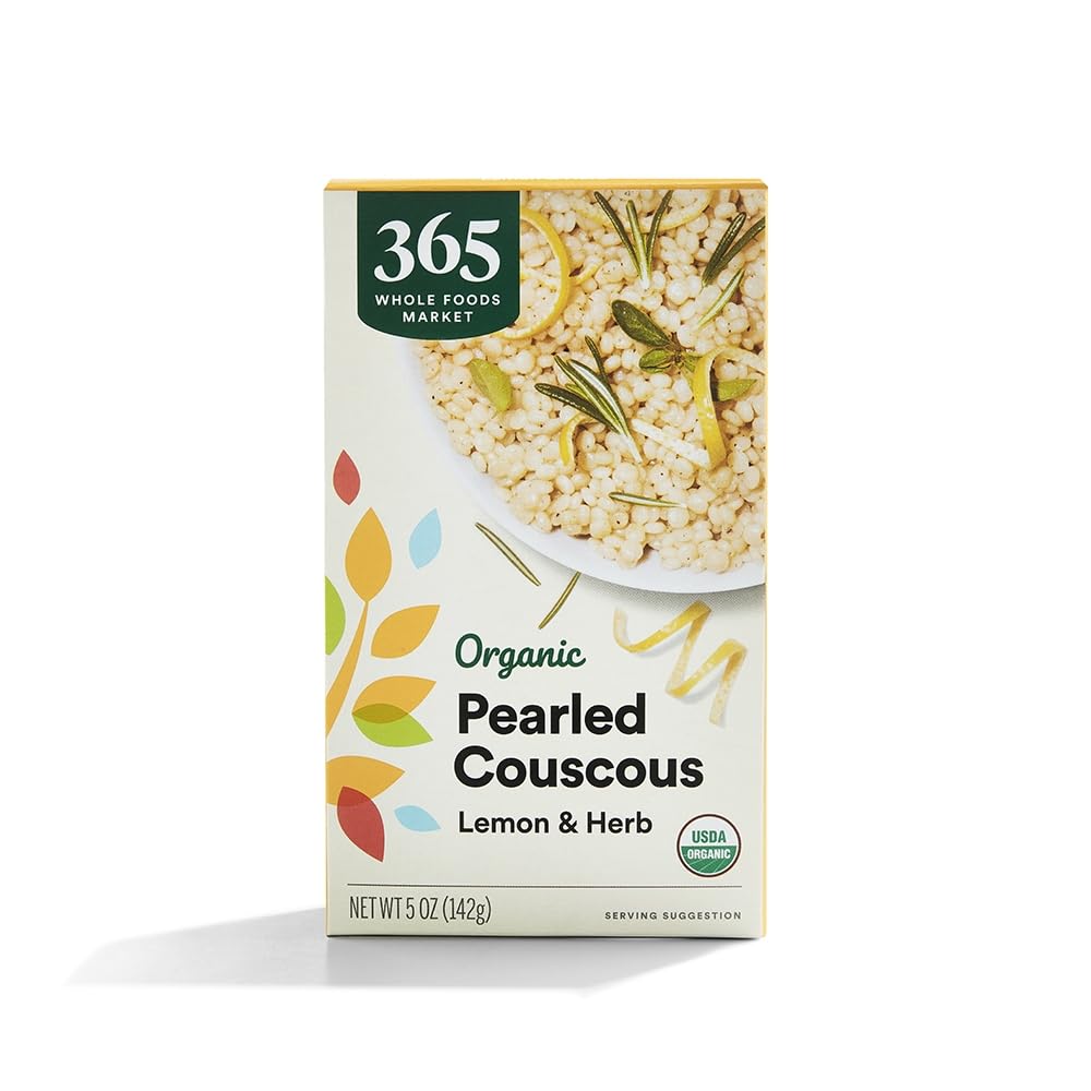365 by Whole Foods Market organic lemon and herb pearled couscous bag, ready in minutes.