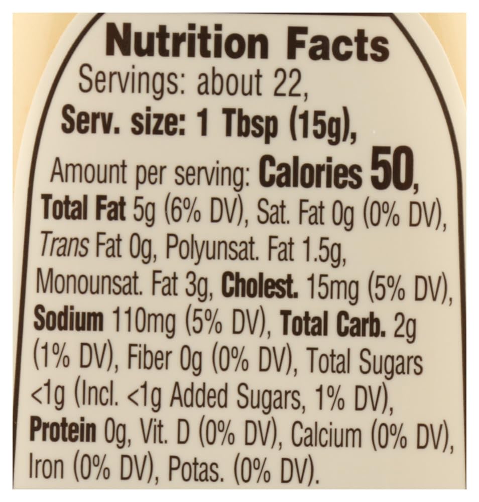 365 by Whole Foods Market Organic Light Mayo close-up label highlighting clean ingredients
