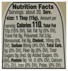 365 by Whole Foods Market mayo label highlights certified organic ingredients for clean eating.