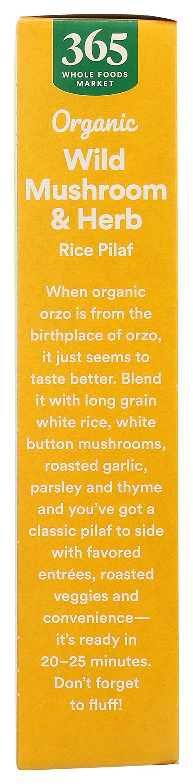 Fresh parsley and thyme visible in 365 pilaf, ideal for bright, fresh flavor.