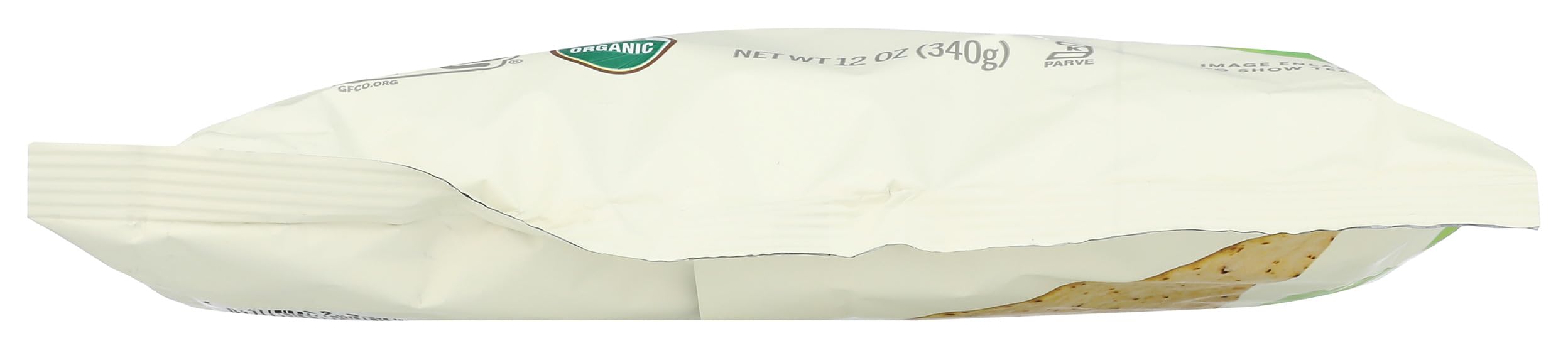 Front label of 365 by Whole Foods Market chips showing organic and non-GMO certification.