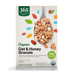 365 by Whole Foods Market Organic Oat & Honey Granola bag for a wholesome breakfast