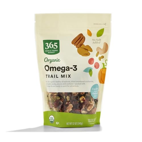 365 by Whole Foods Market organic omega-3 trail mix bag for on-the-go snacking