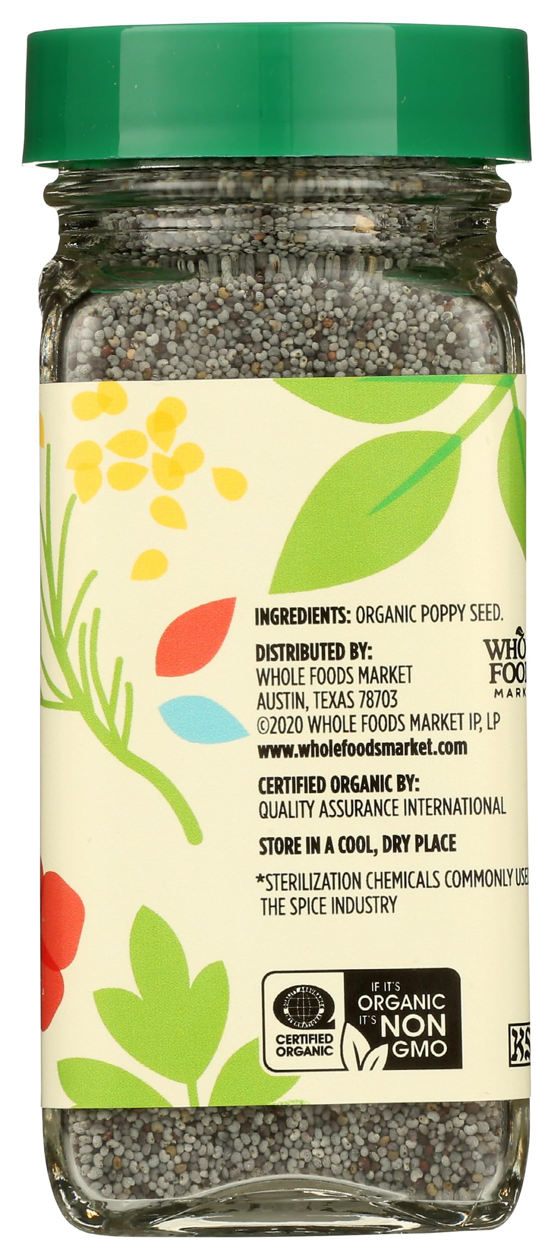 365 by Whole Foods Market organic poppy seeds kitchen-use ready for muffins and breads.