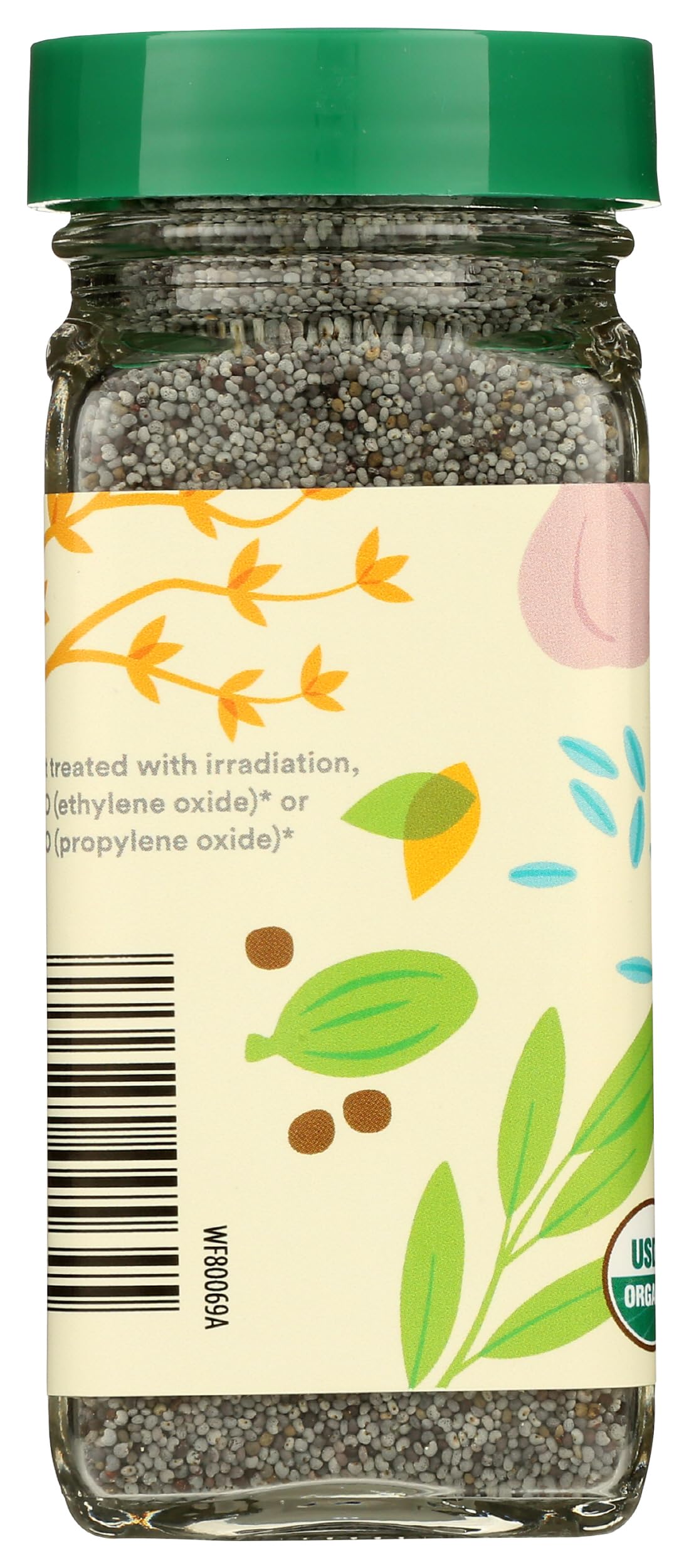 365 by Whole Foods Market organic poppy seeds pack shot emphasizes portability and freshness.