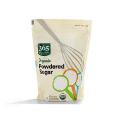 365 by Whole Foods Market Organic Powdered Sugar bottle for smooth baking.