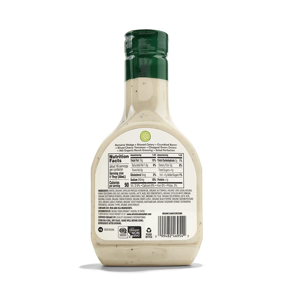 365 by Whole Foods Market Organic Ranch Dressing as a dip for carrot sticks