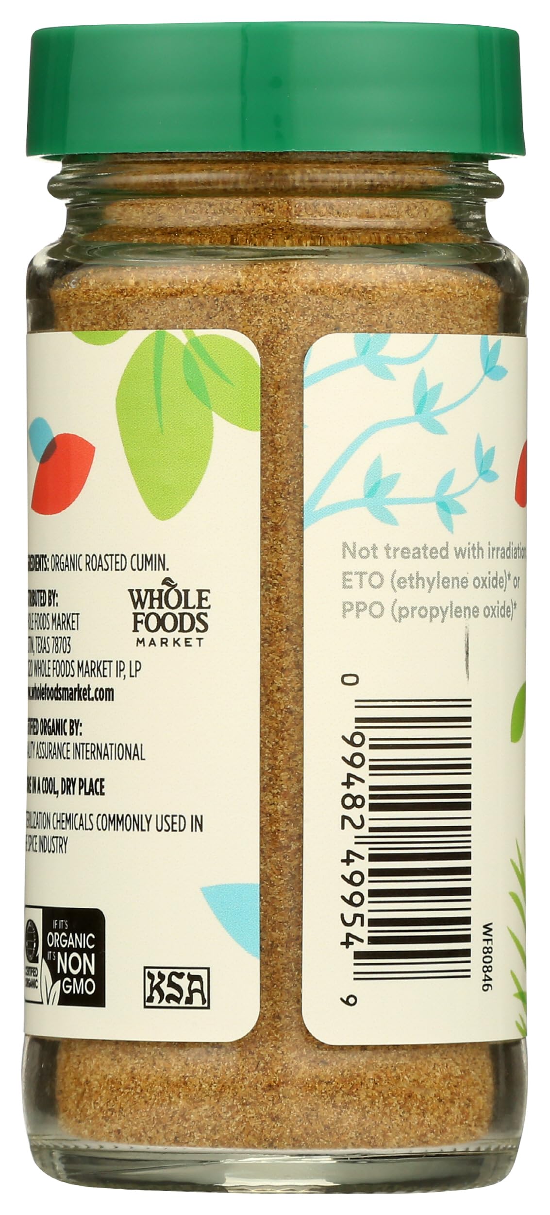 Close-up of 365 by Whole Foods Market organic roasted cumin showing warm toasty notes