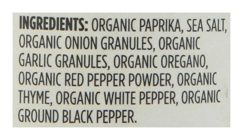 365 by Whole Foods Market organic seafood spice rub dish-ready seasoning on plate.
