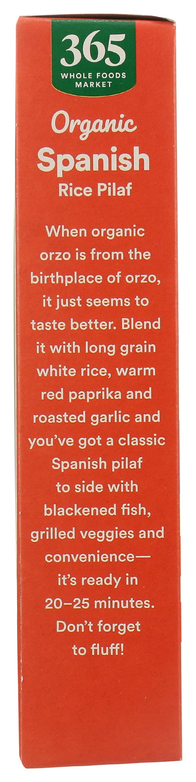 365 by Whole Foods Market Organic Spanish Rice Pilaf spices and color from red paprika