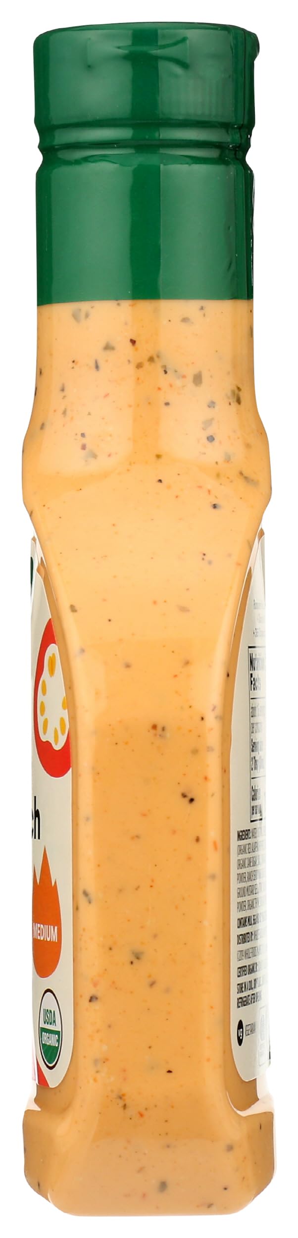 Creamy texture close-up of 365 Organic Spicy Ranch Dressing