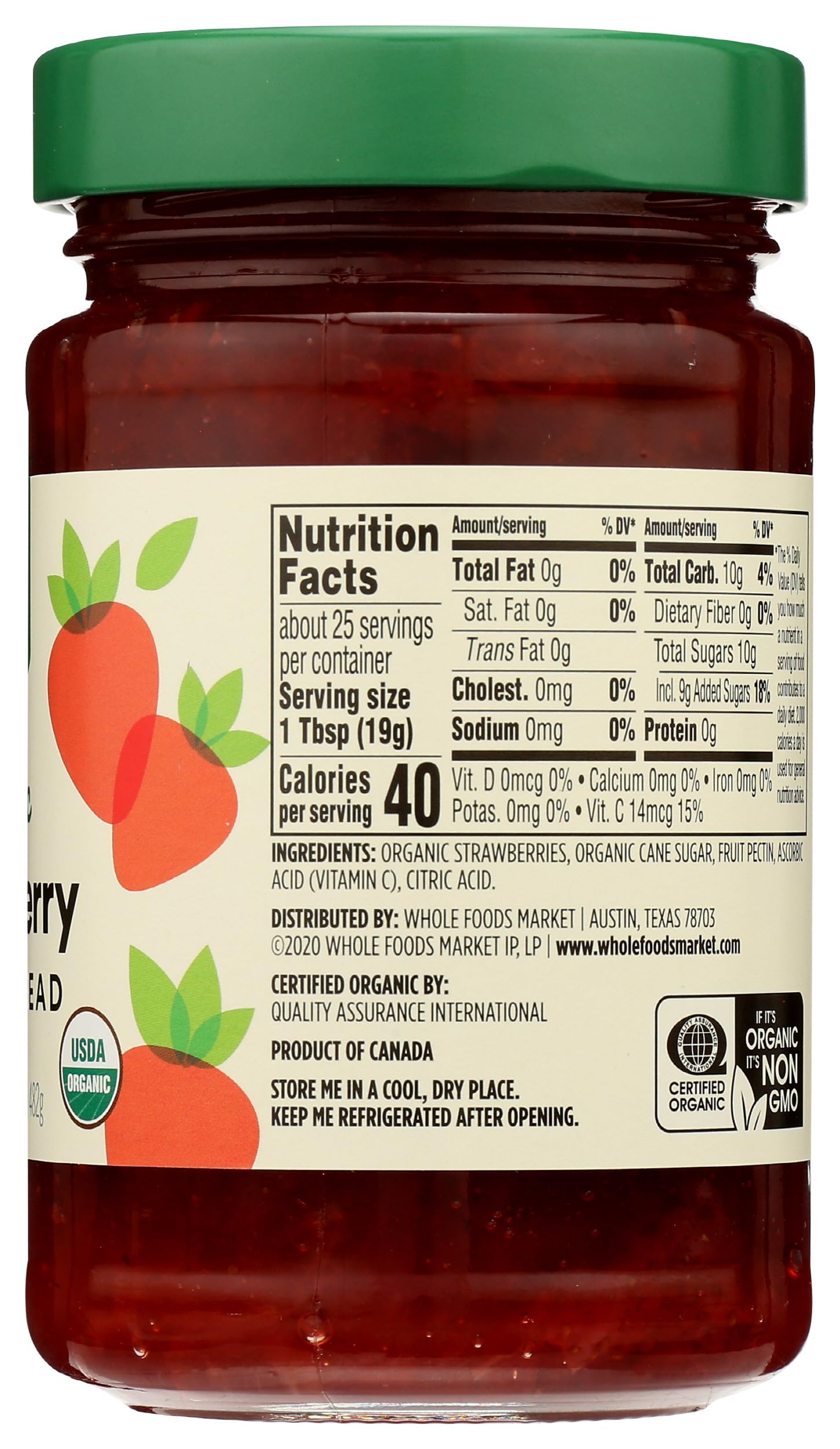 365 by Whole Foods Market organic strawberry spread toast on bread elevating morning snacking