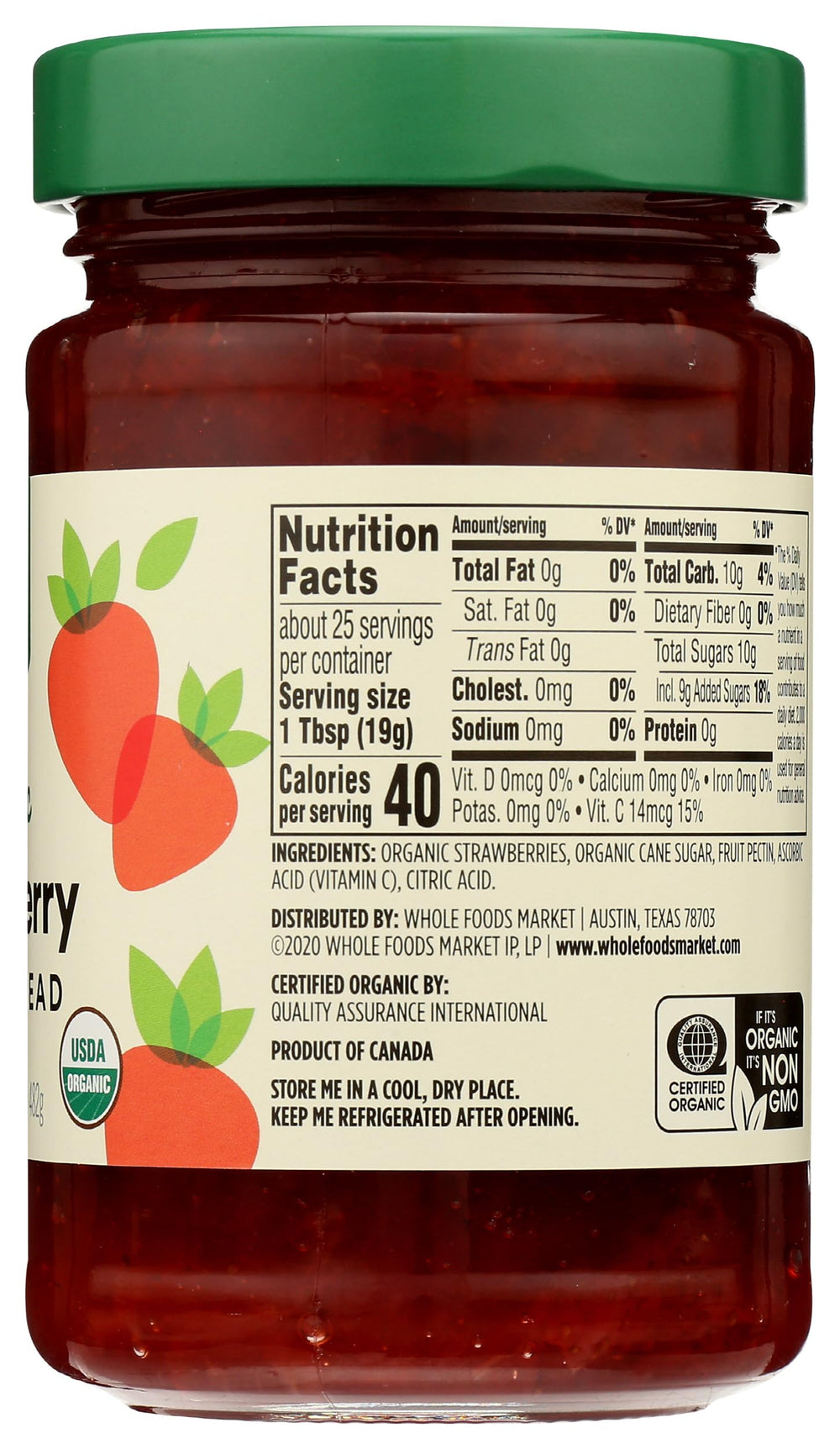 365 by Whole Foods Market organic strawberry spread toast on bread elevating morning snacking