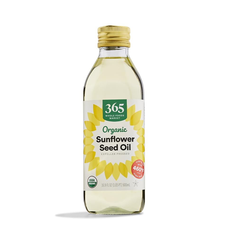 365 by Whole Foods Market organic sunflower seed oil bottle pour for versatile cooking
