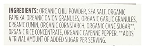 365 by Whole Foods Market seasoning ingredients label emphasizing organic, non-GMO quality