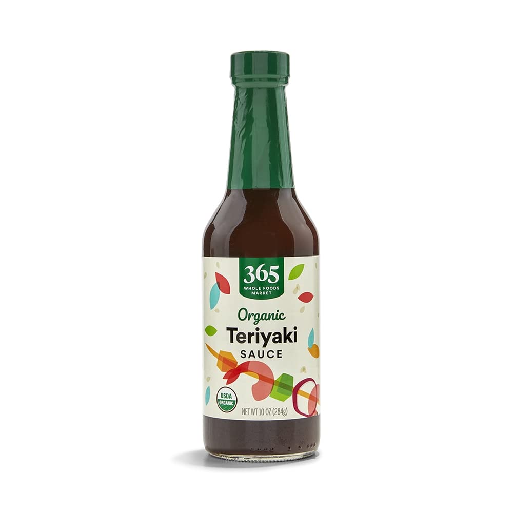 365 by Whole Foods Market Organic Teriyaki Sauce bottle enhances weeknight flavors with simple convenience.