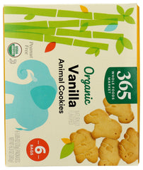365 by Whole Foods Market fun animal shapes in organic vanilla cookies for kids.