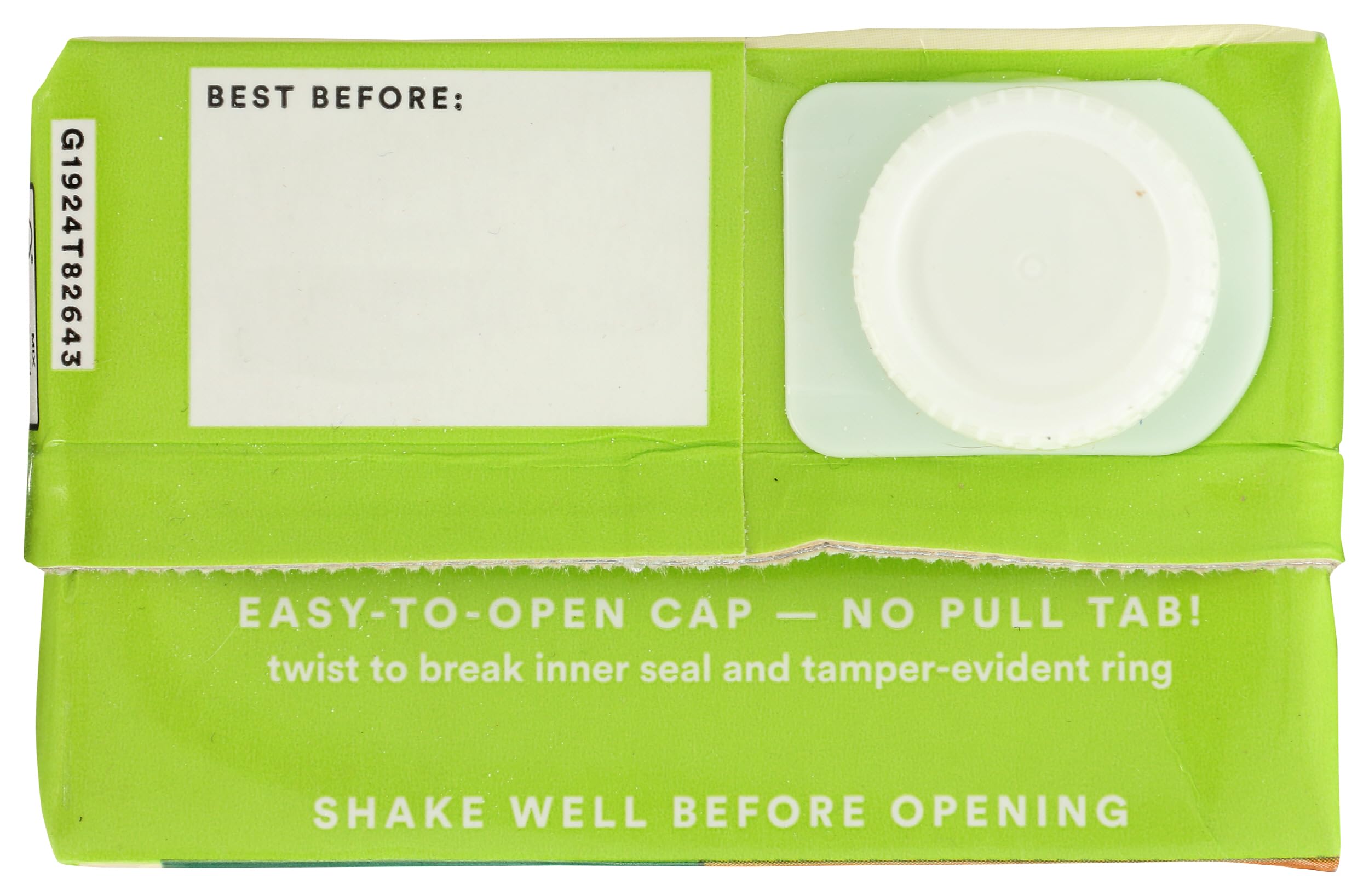 365 by Whole Foods Market organic vegetable broth carton closeup featuring resealable design.