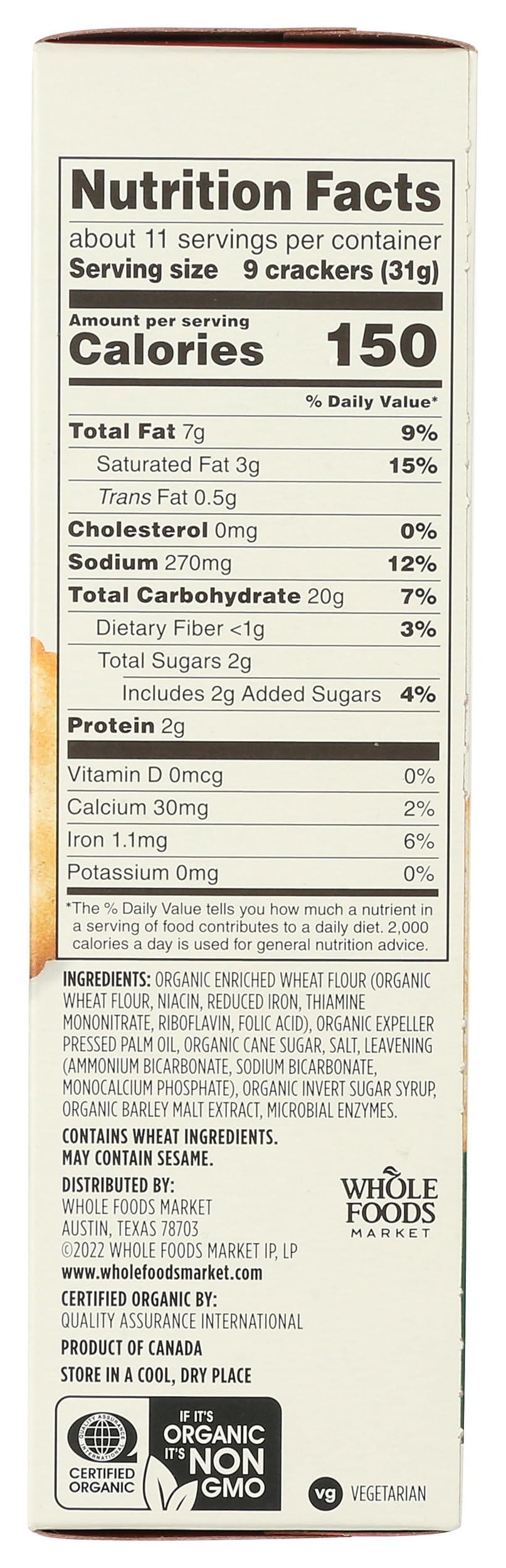 365 by Whole Foods Market organic wheat flour and sea salt closeup highlights simple pantry ingredients