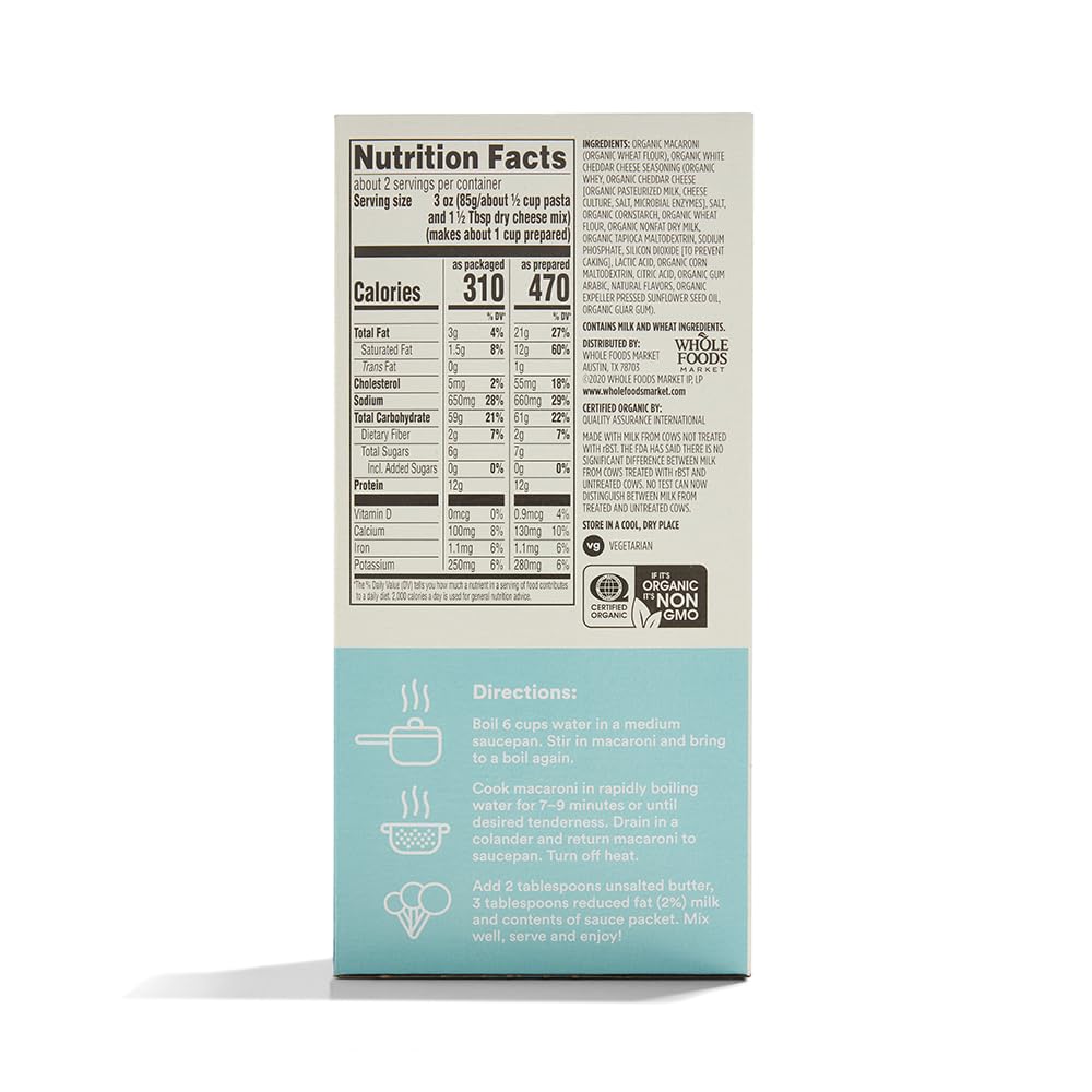 365 by Whole Foods Market organic white cheddar sauce highlights creamy texture