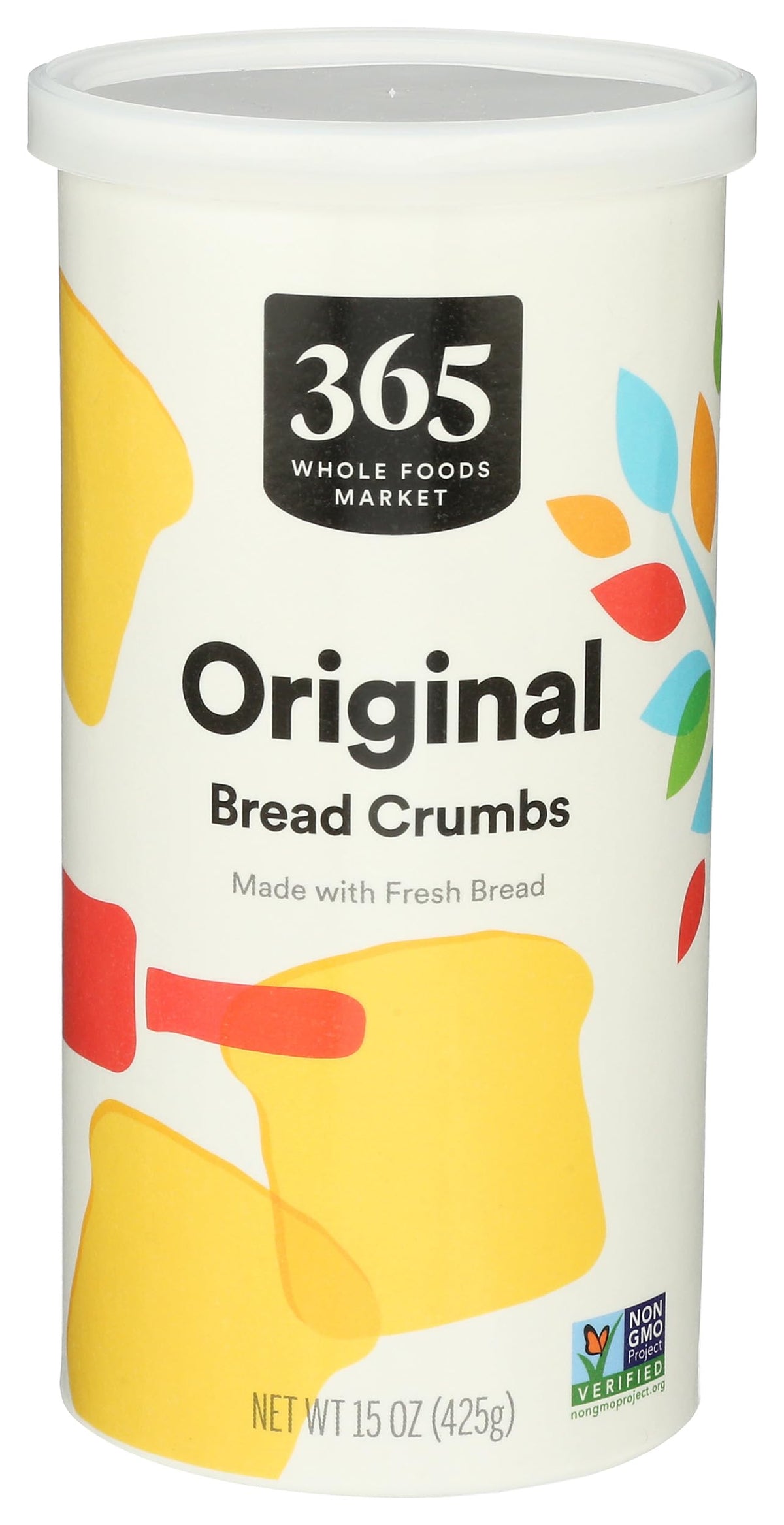 365 by Whole Foods Market Original Bread Crumbs in a 15 oz pack, ideal for crispy coatings.