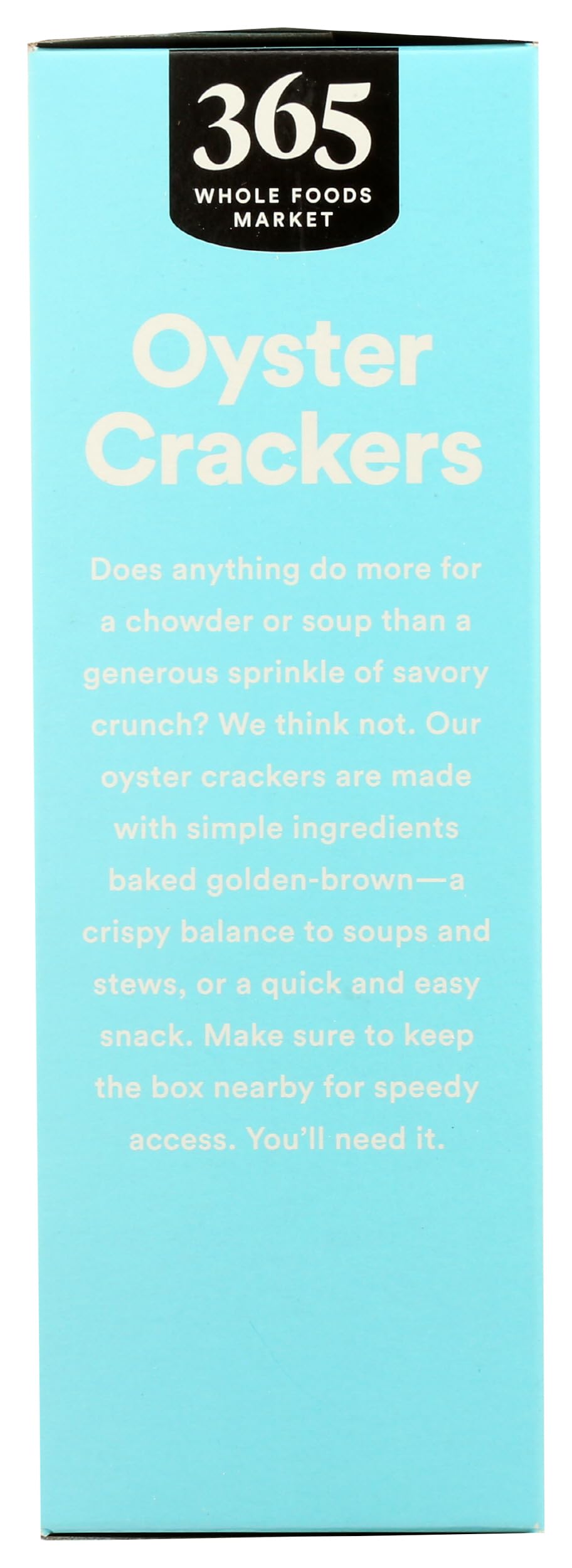 365 by Whole Foods Oyster Crackers snack-ready, convenient pantry staple