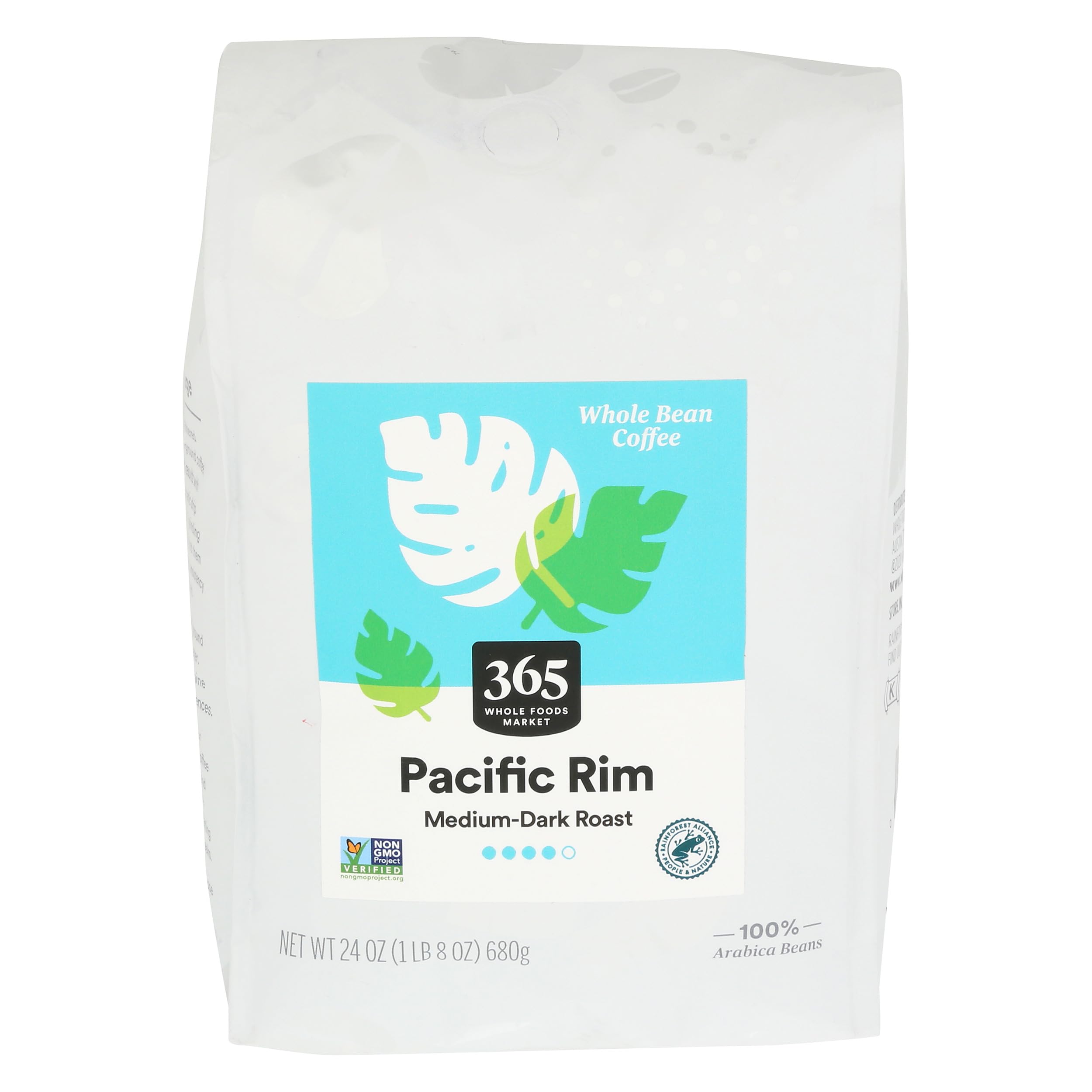 365 by Whole Foods Market Pacific Rim coffee bag ready for drip brewing
