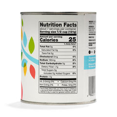 Close-up of 365 by Whole Foods peeled tomatoes label on the can