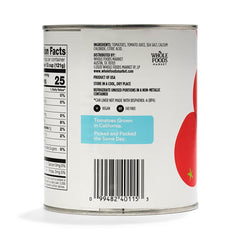 365 by Whole Foods peeled tomatoes shown in a saucepan for cooking