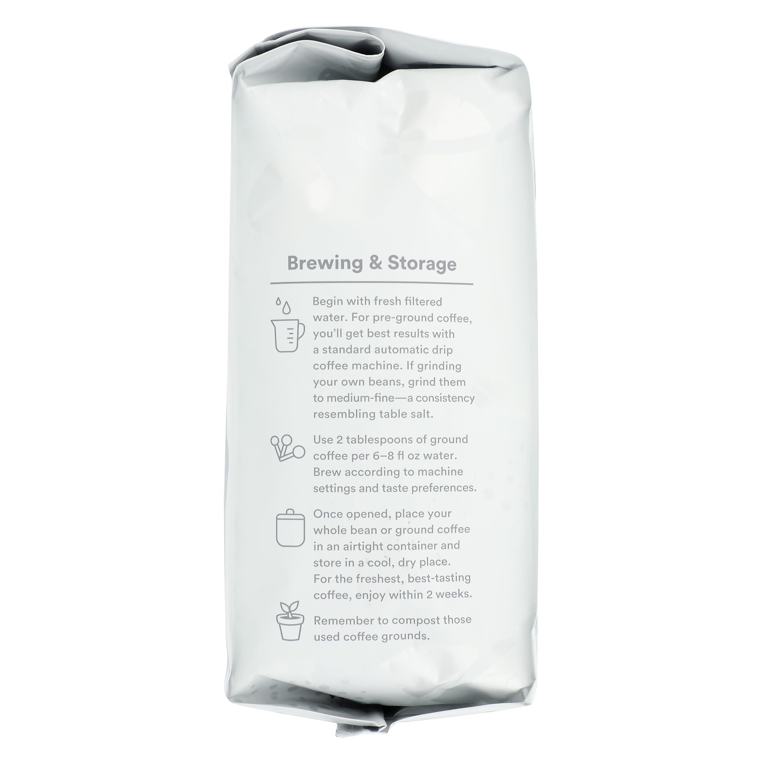 Fair Trade label on Pleasant Morning Buzz signals ethical sourcing.