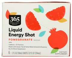 365 by Whole Foods Market Pomegranate Energy Shot pack showcases convenient six-pack for travel