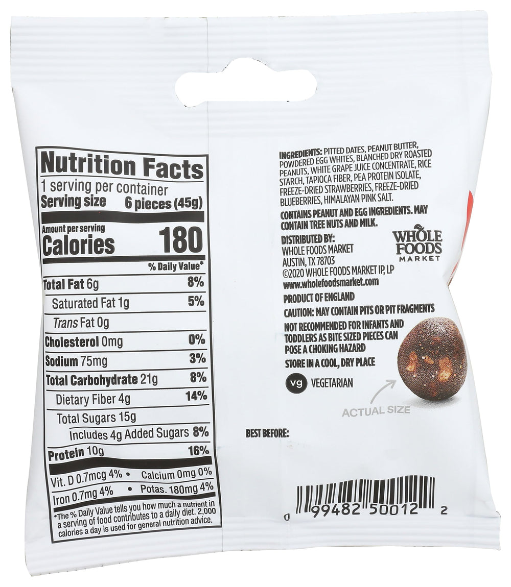 365 by Whole Foods Market Protein Popper on-the-go packaging ideal for quick energy.