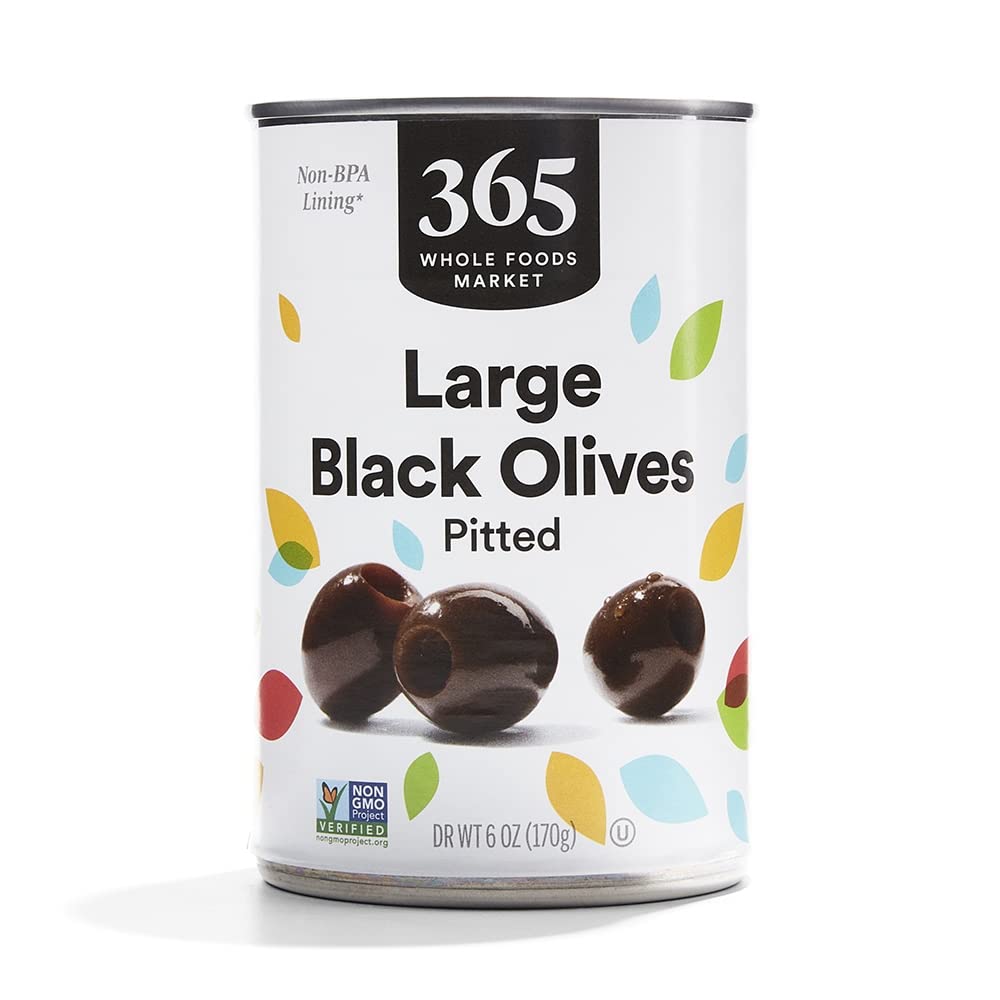365 by Whole Foods Market ripe large pitted olives for salads, buttery flavor