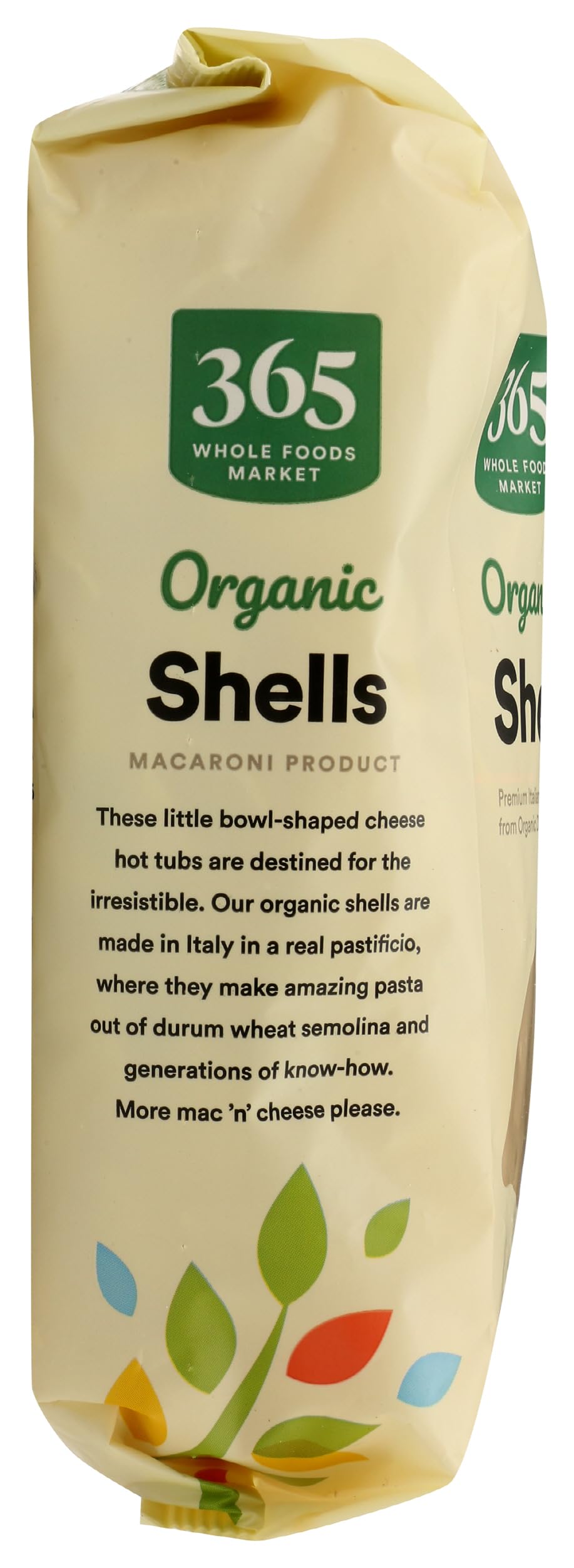 365 by Whole Foods Market shells boiling in pot, al dente texture focus.
