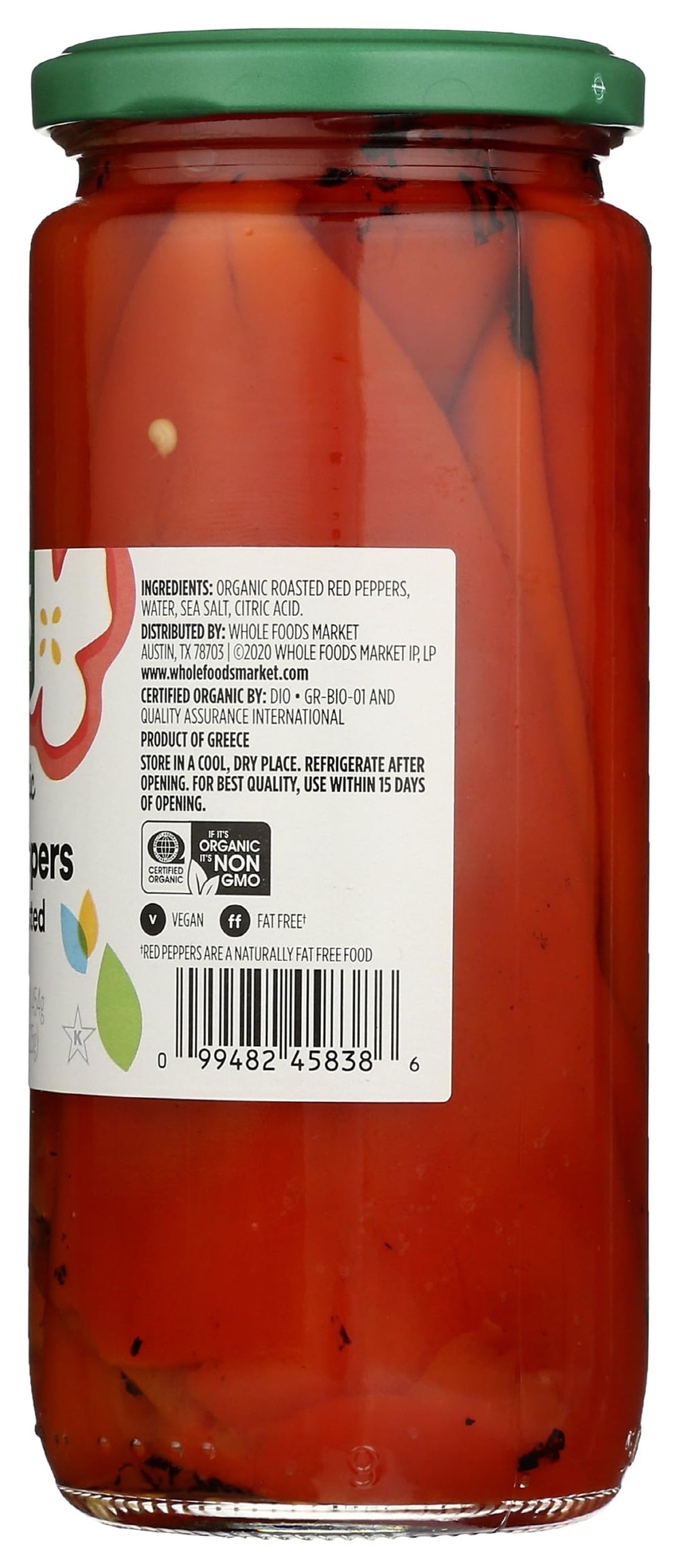 365 by Whole Foods Market sixteen-ounce jar view shows convenient pantry size