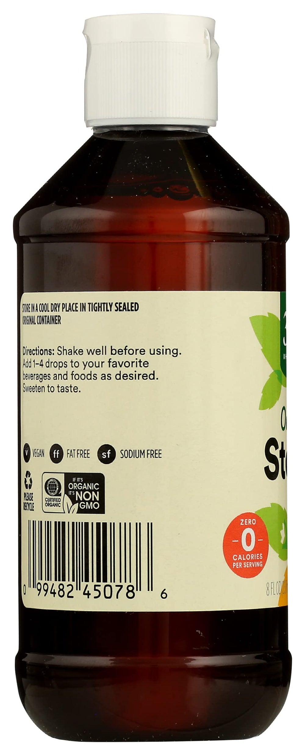 365 by Whole Foods Market stevia liquid extract bottle and cap, easy-to-use bulk-size.