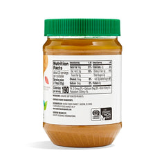 365 by Whole Foods Market stir-before-use peanut butter aids smooth texture.