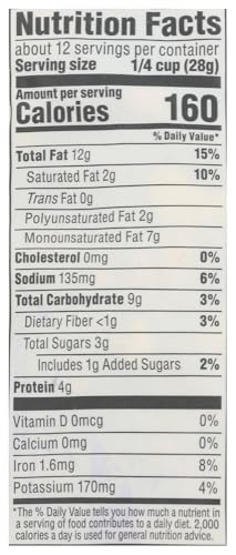 365 by Whole Foods Market Thai Curry Cashews ingredients panel showing non-GMO, kosher-certified components.