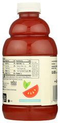 365 by Whole Foods Market tomato juice label closeup highlighting organic ingredients