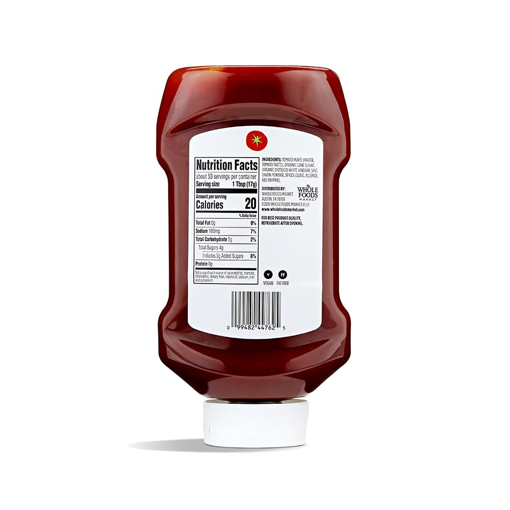 365 by Whole Foods Market ketchup in glass bottle ready to serve