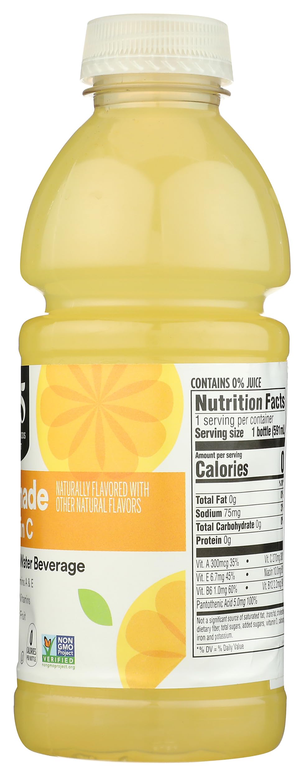 365 by Whole Foods Market bottle with lemon accent communicates bright flavor.
