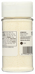 365 by Whole Foods Market white nonpareils close-up showing tiny spheres