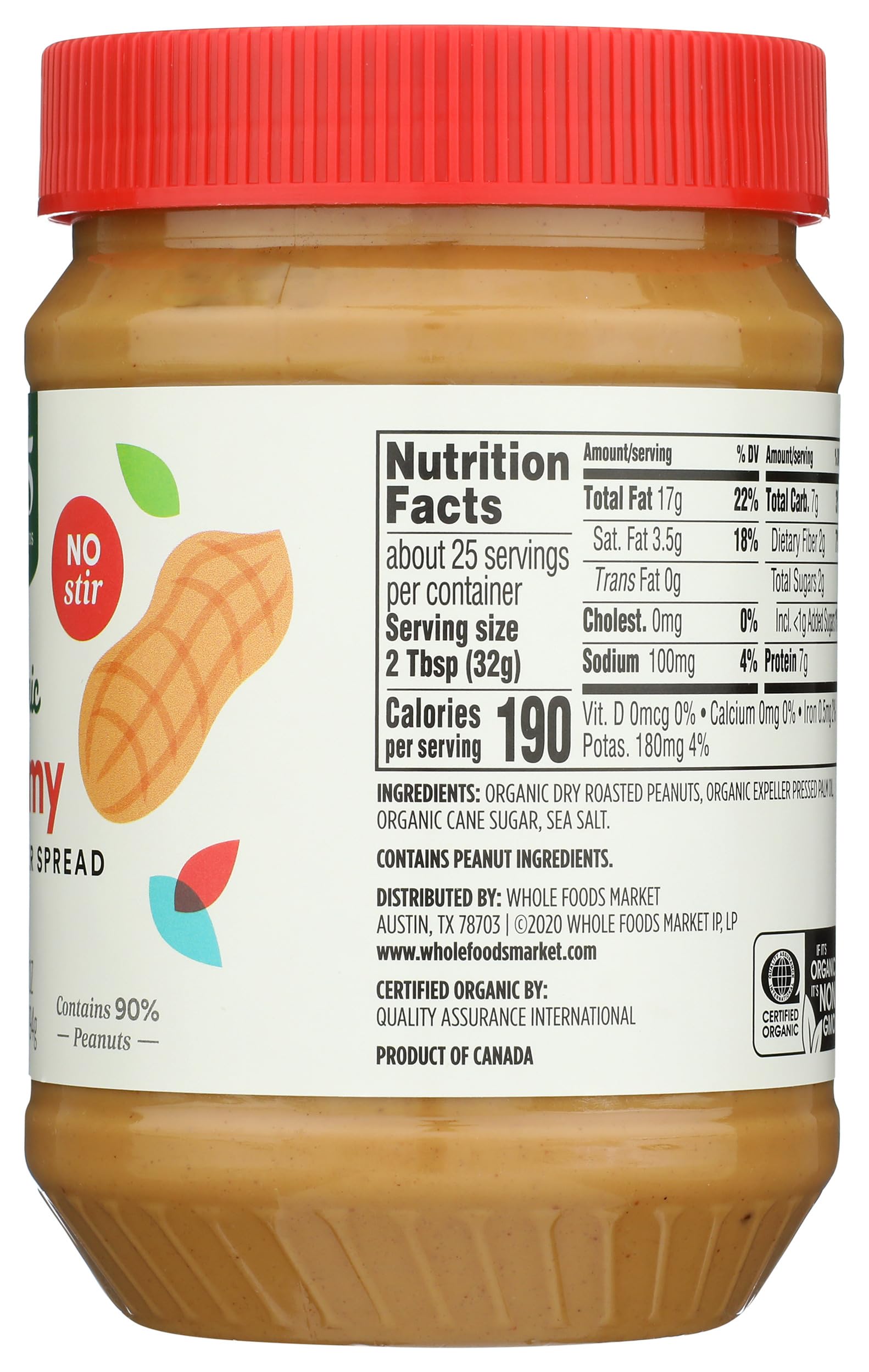 365 by Whole Foods Market no-stir peanut butter spread, mess-free breakfast