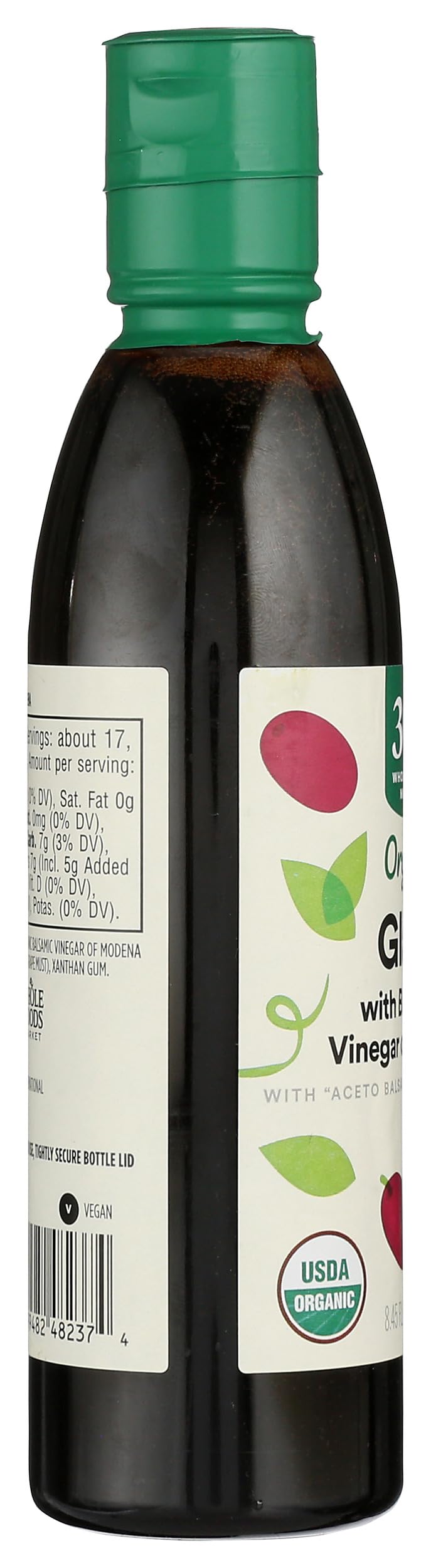365 by Whole Foods Market Organic Balsamic Glaze Italy traditional methods label closeup